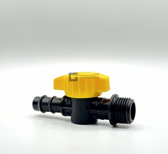 Кран IM113 для трубы капельной, 16мм x 1/2"НР