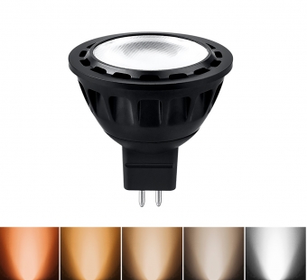 MR16 регулируемая, GU5.3, 12V, CCT 2700-5000K, 36/60°, 5W